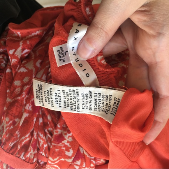 Max Studio Dress Ikat Print Mesh Sleeveless Halter - Picture 7 of 8